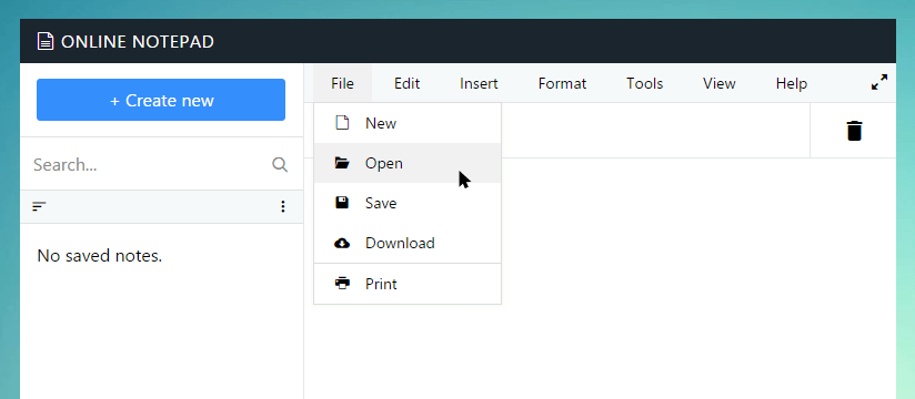 Open text file in Loawa